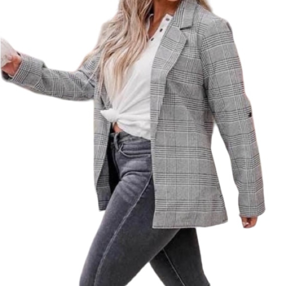 Plaid blazer